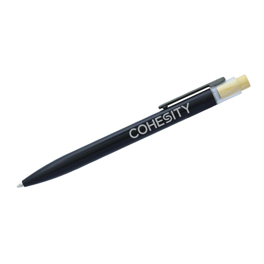 Cohesity Aluminium Pen with Bamboo Clicker