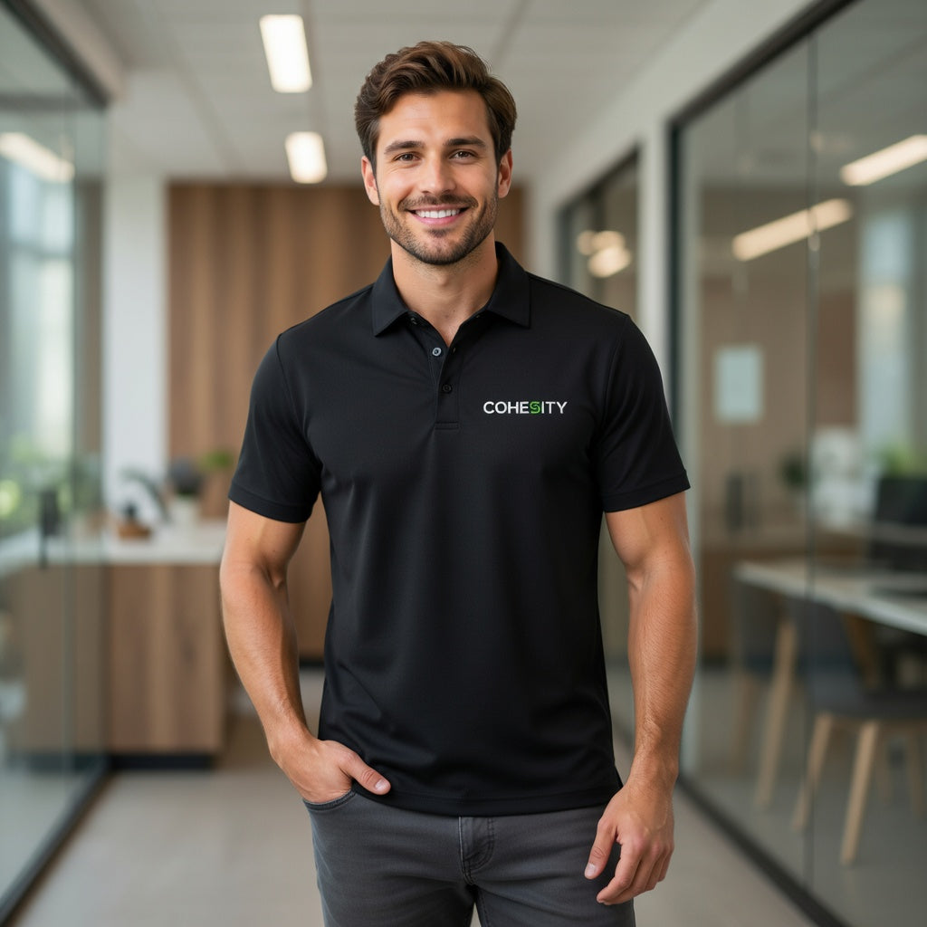 Cohesity Men's Apollo H2X Dry Polo