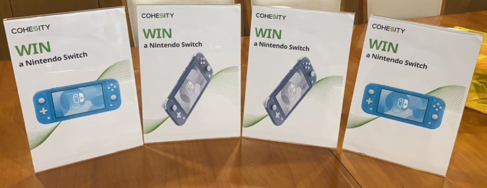 Cohesity A4 Sign Holder